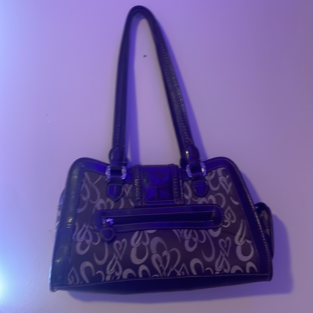 Handbag| Brown w Tan Hearts|